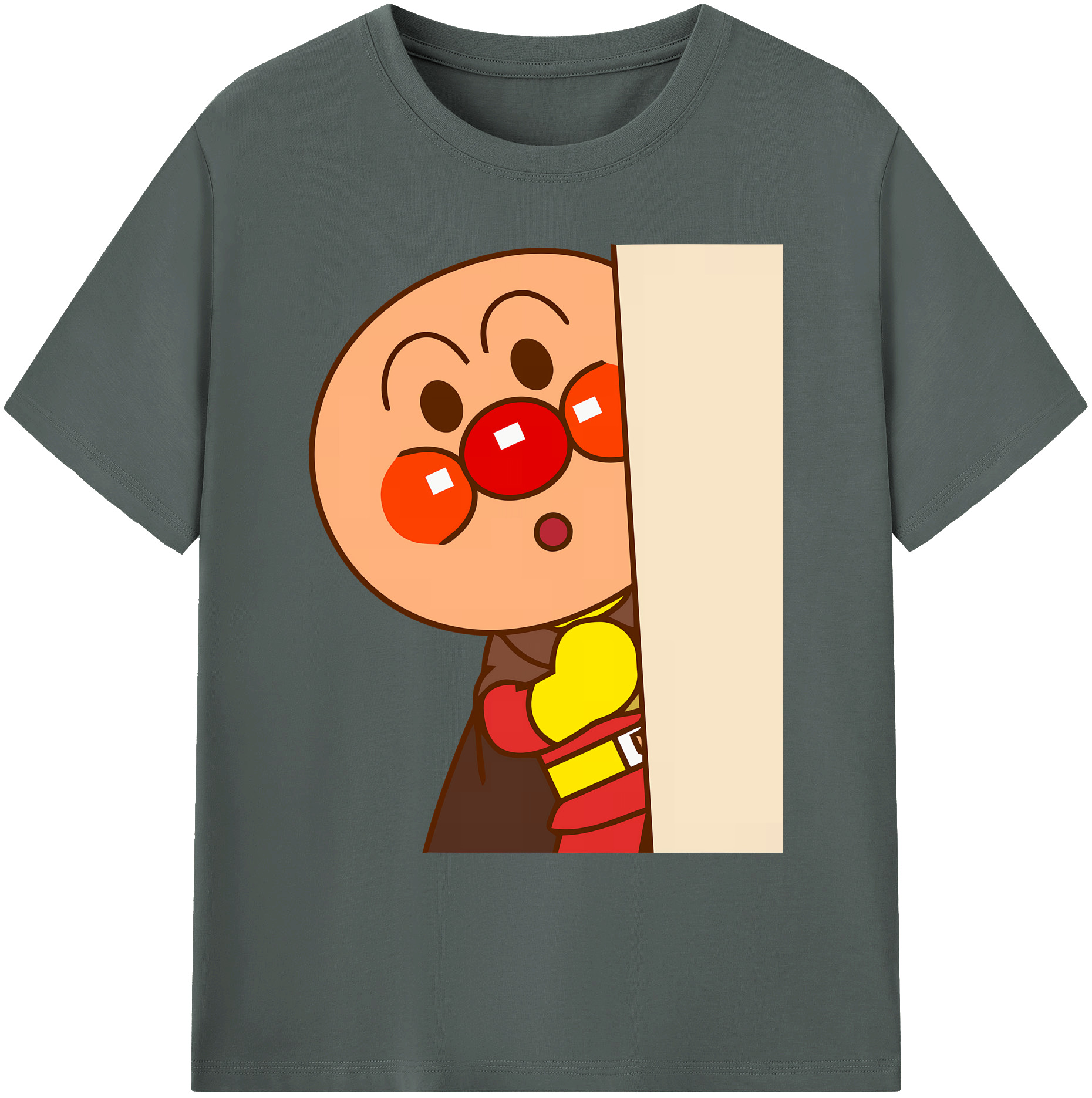 （画像用） アンパンマン Anpanman 綿100％ メンズ半袖Tシャツ｜肌触りやわらか＆通気性